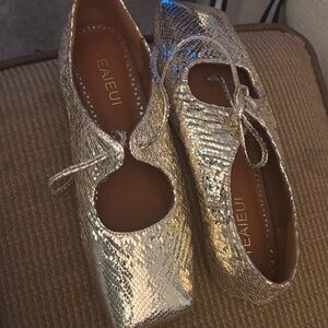 Elegant Silver Flats by